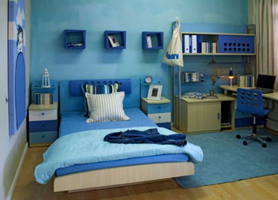 Mẫu phòng ngủ màu xanh đẹp - Tao nhã - Thoáng mát - Hình số 1