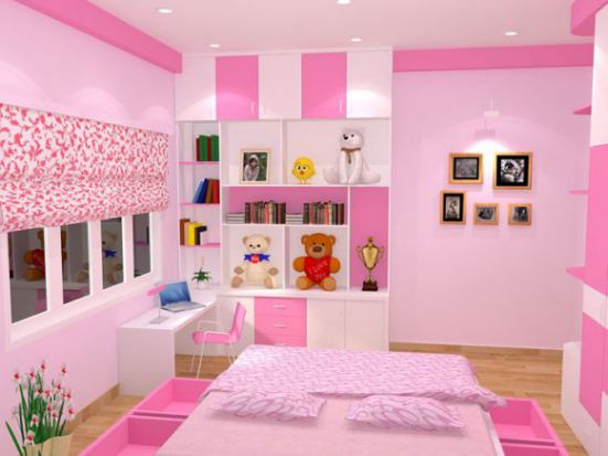 Trang trí phòng ngủ đẹp cho bé gái