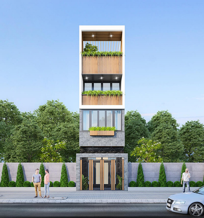 Những mẫu nhà phố 4 tầng 5x15m đẹp nhất 2022