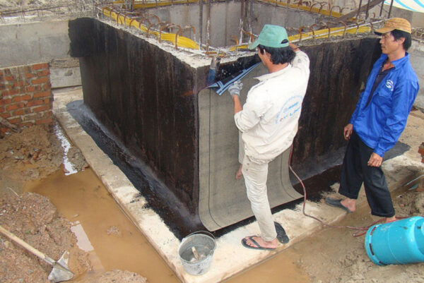 Bể chứa nước bê tông trong hạng mục chống thấm