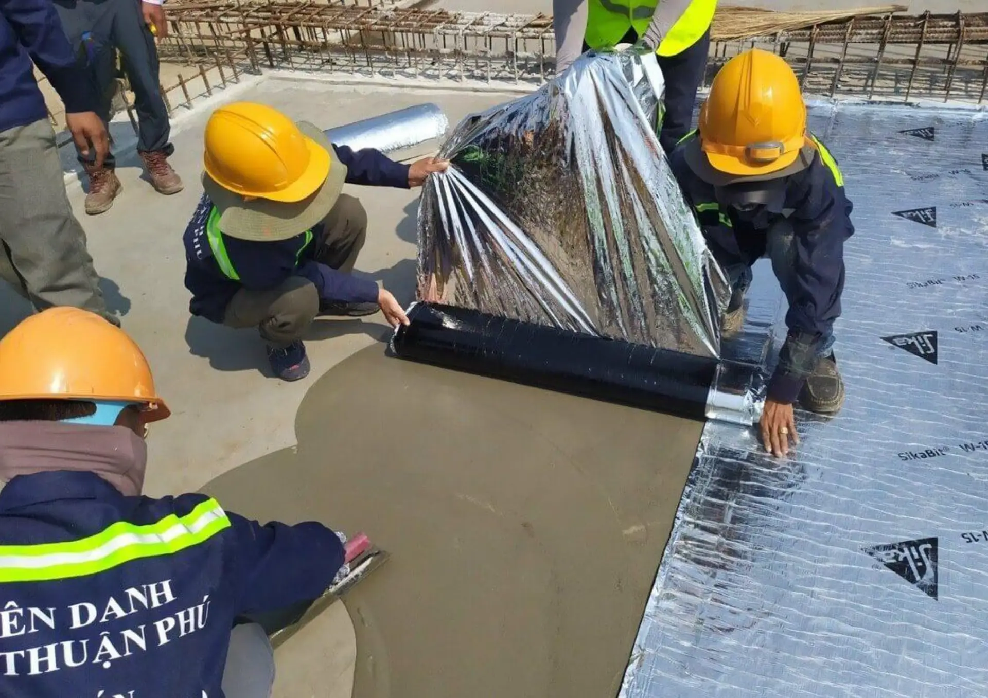 Công trình tầng hầm đang thi công giải pháp chống thấm