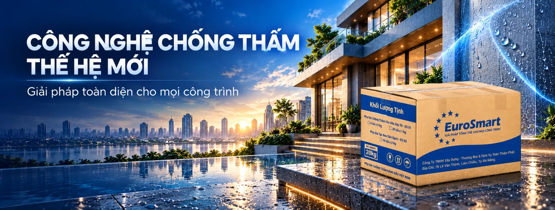 Công nghệ chống thấm EuroSmart cho công trình hiện đại