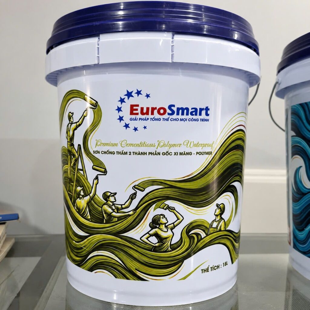 EuroSmart ES-2TP – Sơn chống thấm 2 thành phần gốc xi măng-polymer 18L