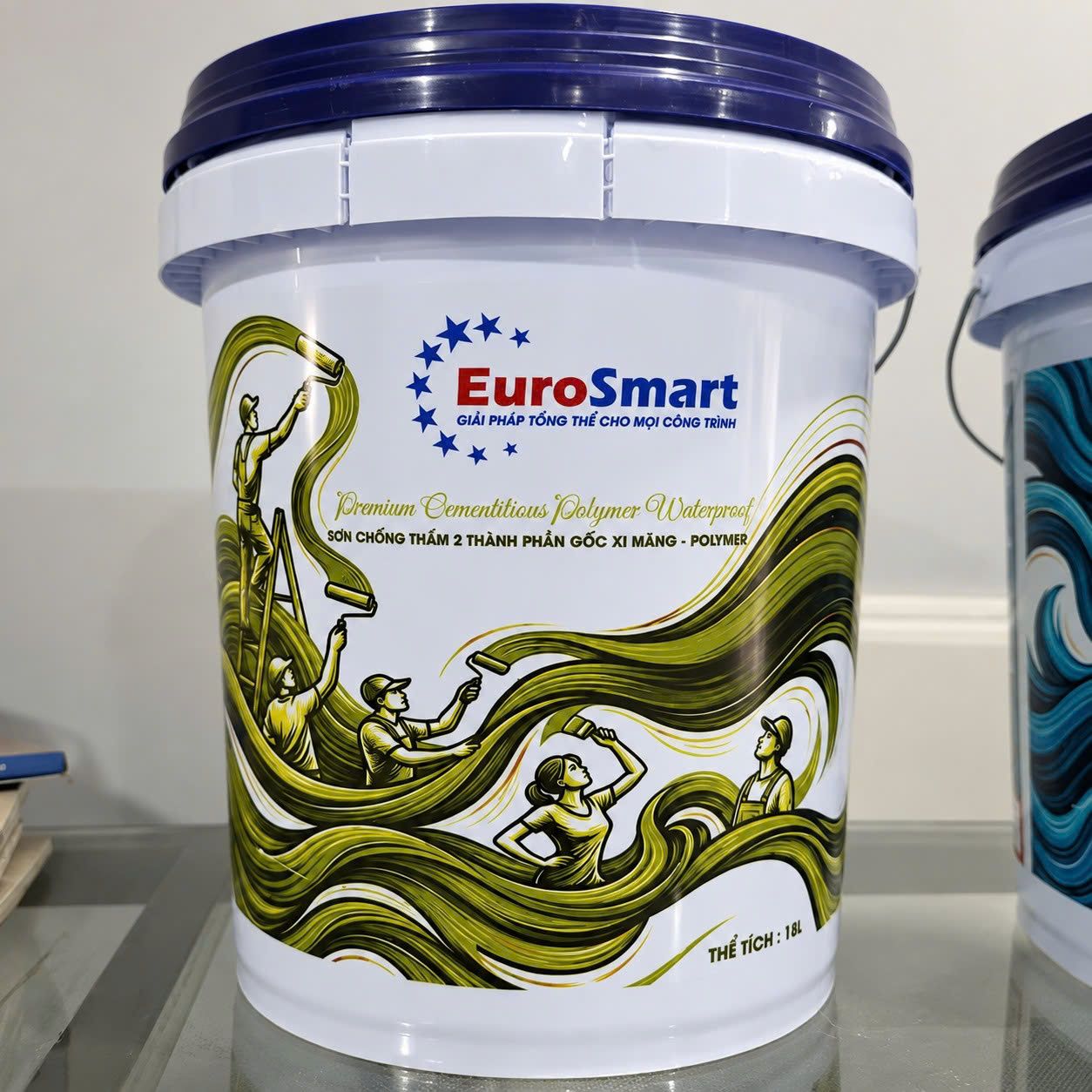 EuroSmart ES-2TP – Sơn chống thấm 2 thành phần gốc xi măng-polymer 18L